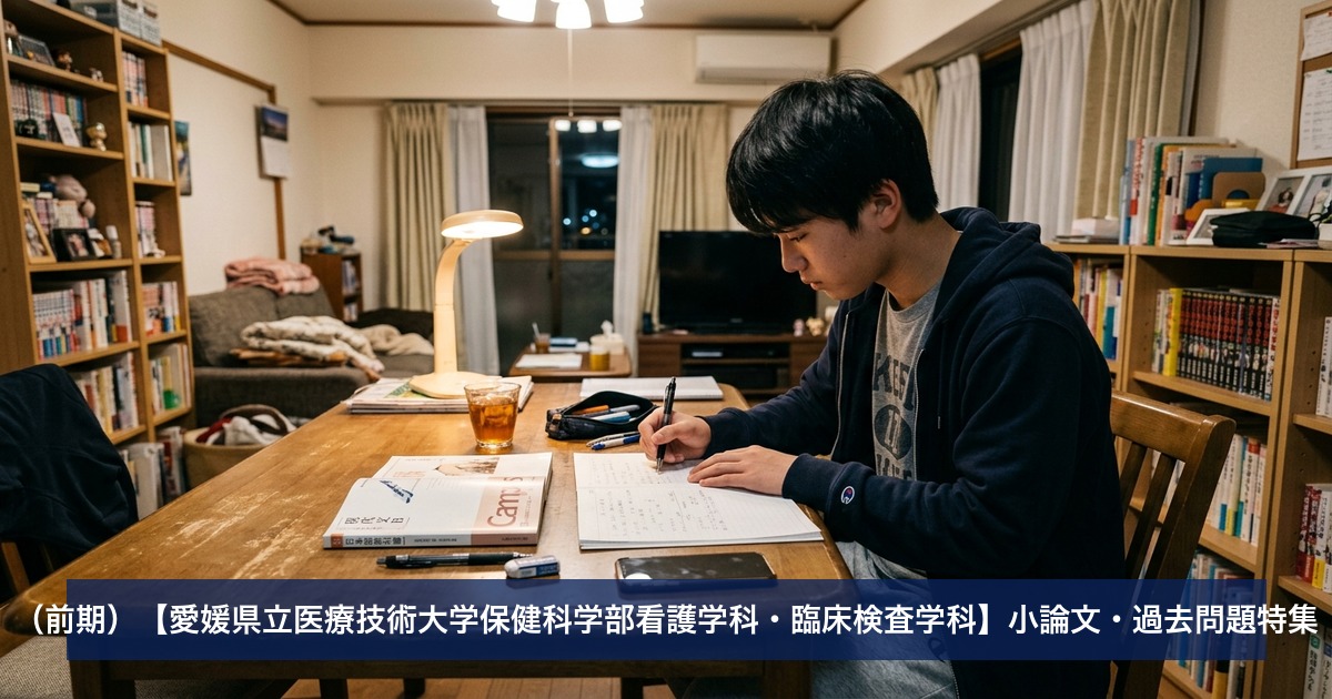 （前期）【愛媛県立医療技術大学保健科学部看護学科・臨床検査学科】小論文・過去問題特集