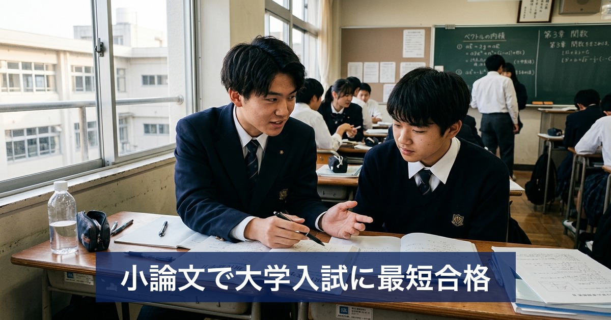 小論文で大学入試に最短合格