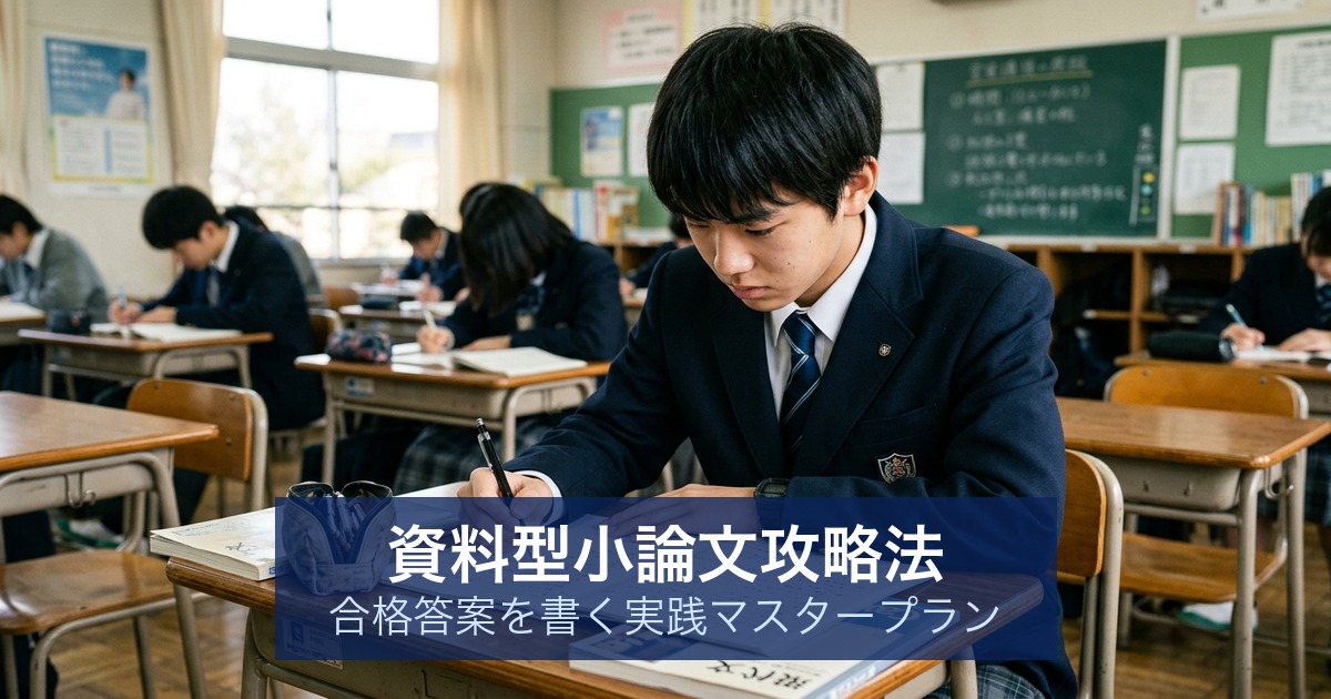 資料型小論文攻略法｜合格答案を書く実践マスタープラン