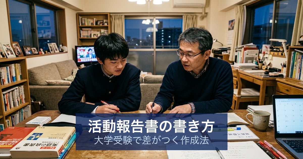 活動報告書の書き方｜大学受験で差がつく作成法