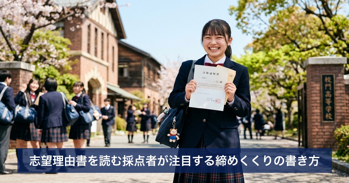 志望理由書を読む採点者が注目する締めくくりの書き方