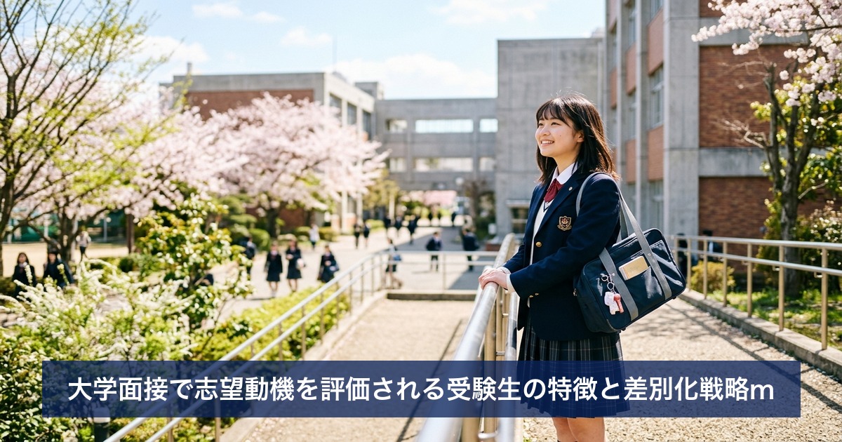 大学面接で志望動機を評価される受験生の特徴と差別化戦略m