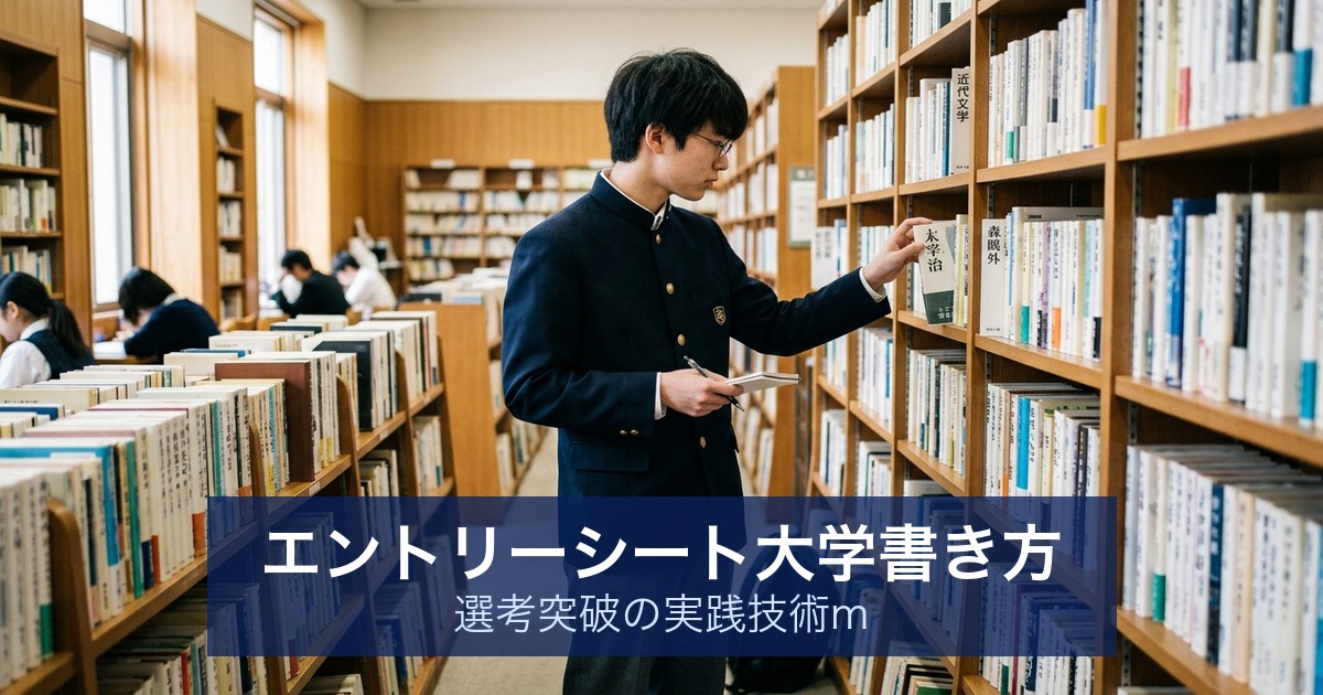 エントリーシート大学書き方｜選考突破の実践技術m
