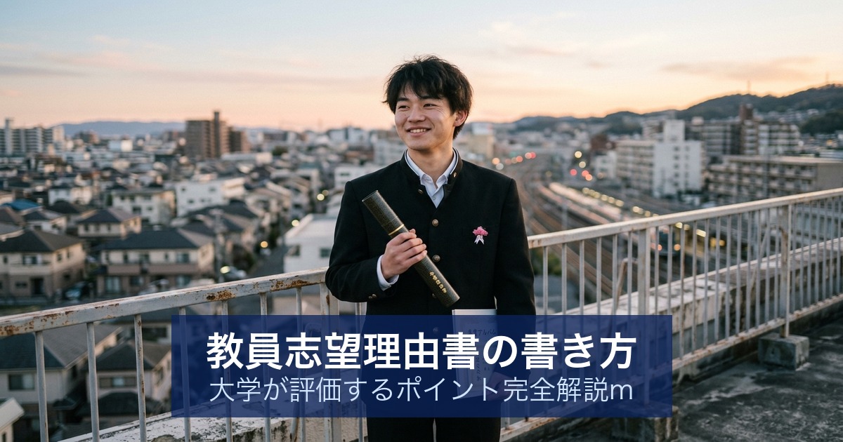 教員志望理由書の書き方｜大学が評価するポイント完全解説m