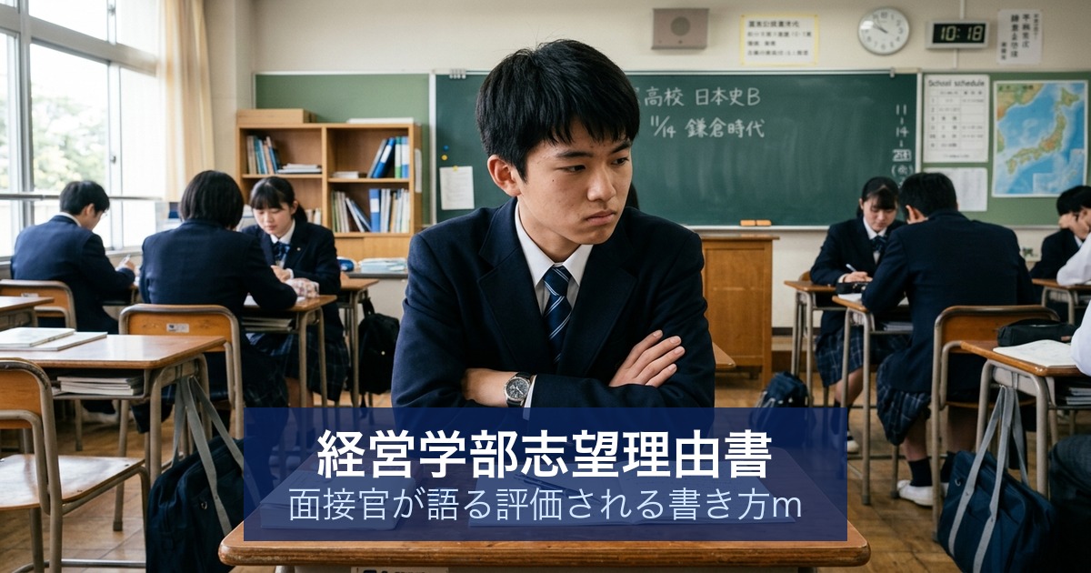 経営学部志望理由書｜面接官が語る評価される書き方m