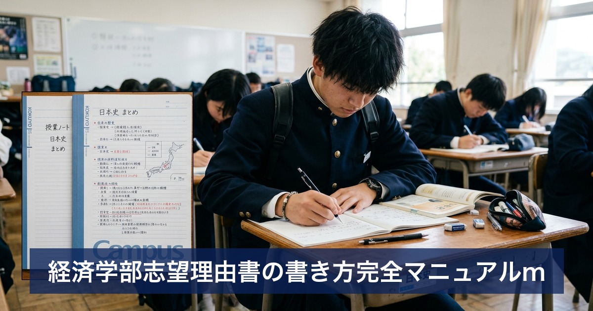 経済学部志望理由書の書き方完全マニュアルm