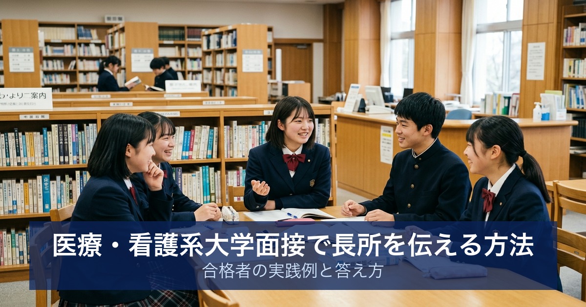 医療・看護系大学面接で長所を伝える方法｜合格者の実践例と答え方
