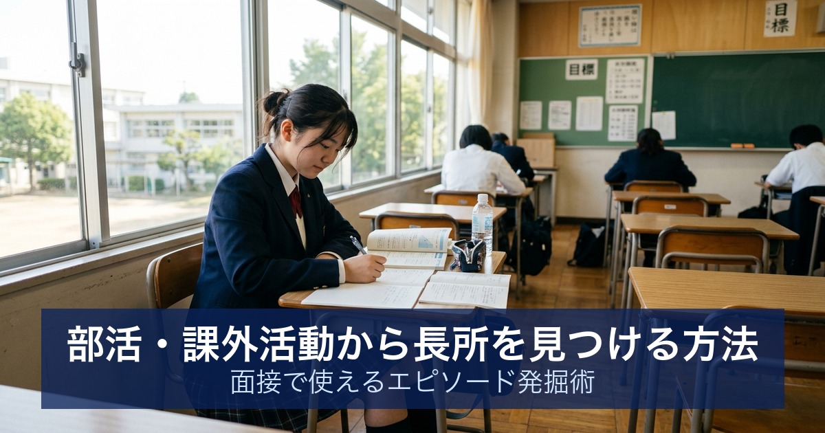 部活・課外活動から長所を見つける方法｜面接で使えるエピソード発掘術