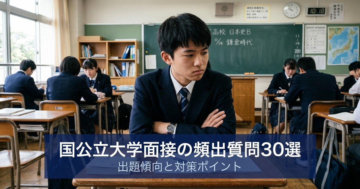 国公立大学面接の頻出質問30選｜出題傾向と対策ポイント