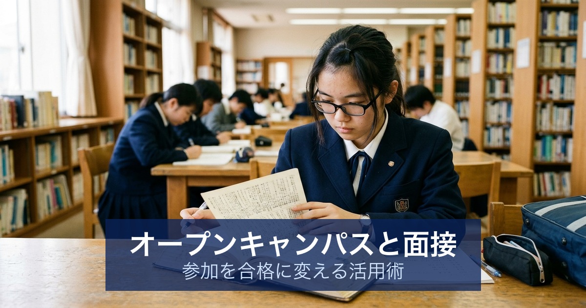 オープンキャンパスと面接｜参加を合格に変える活用術