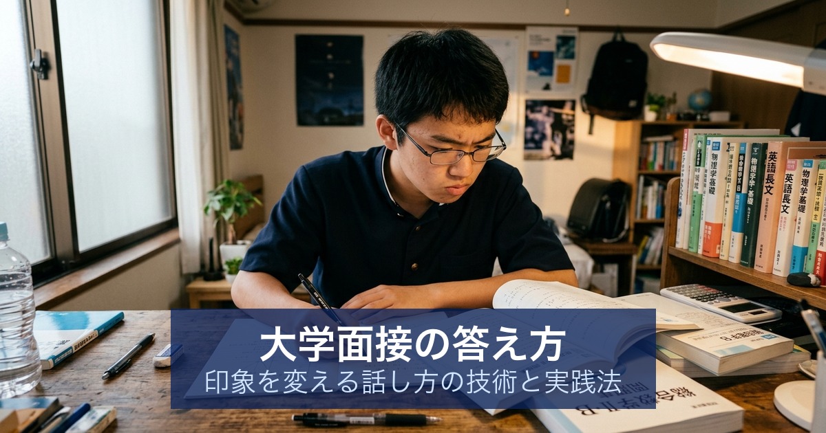 大学面接の答え方｜印象を変える話し方の技術と実践法
