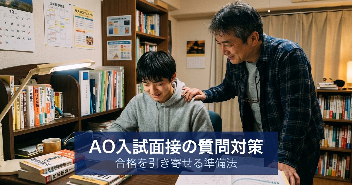 AO入試面接の質問対策｜合格を引き寄せる準備法