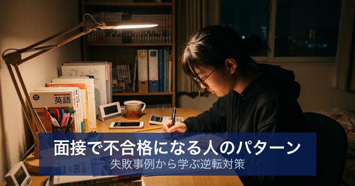 面接で不合格になる人のパターン｜失敗事例から学ぶ逆転対策