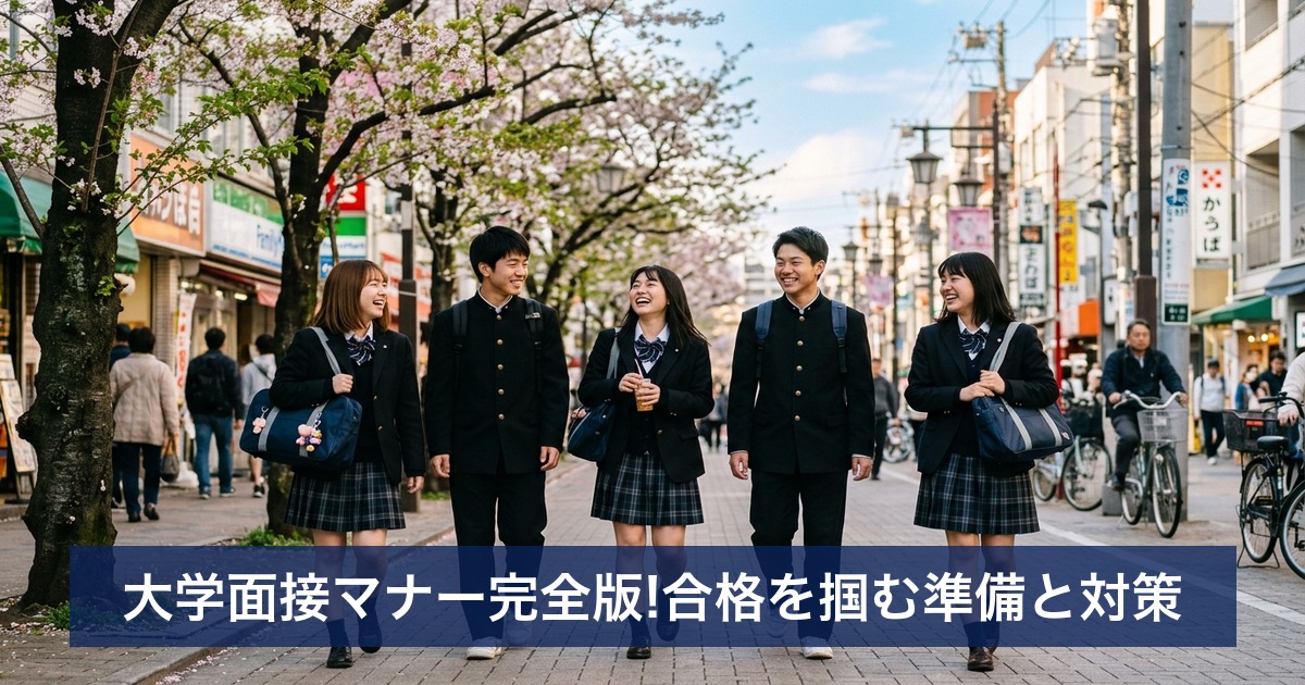 大学面接マナー完全版!合格を掴む準備と対策
