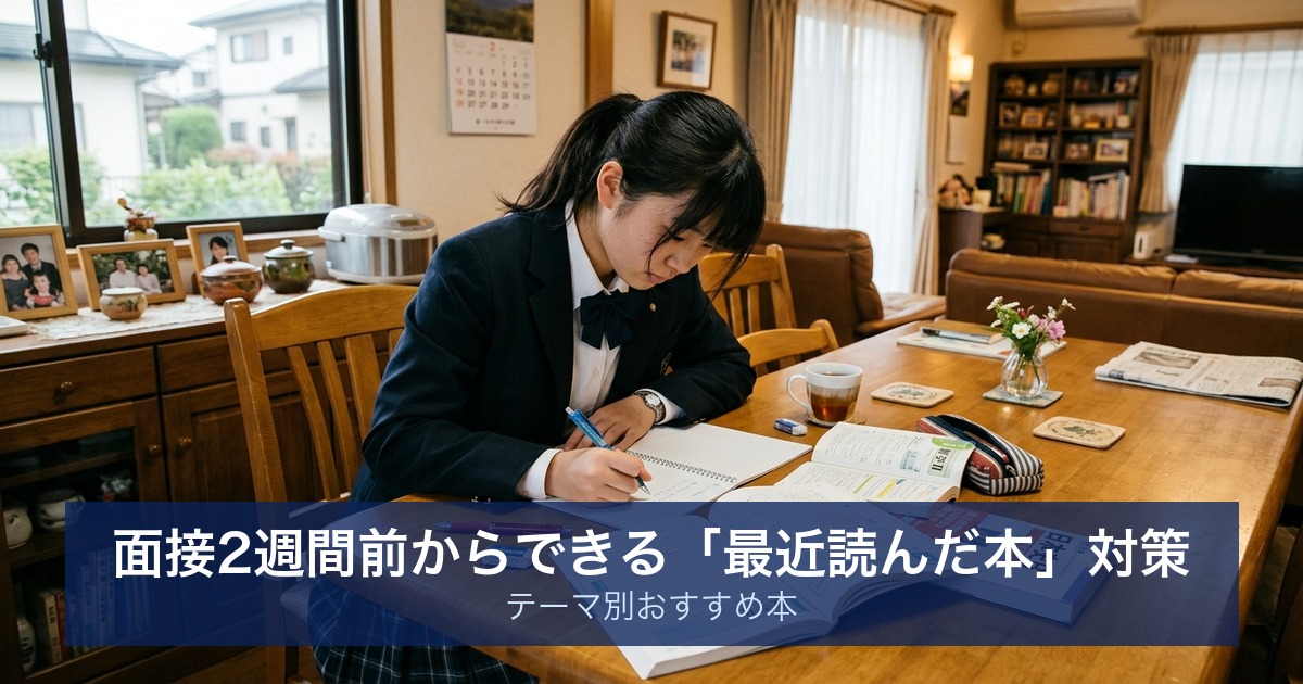 面接2週間前からできる「最近読んだ本」対策｜テーマ別おすすめ本