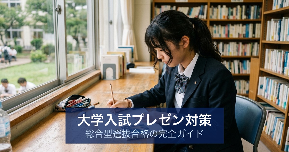 大学入試プレゼン対策｜総合型選抜合格の完全ガイド