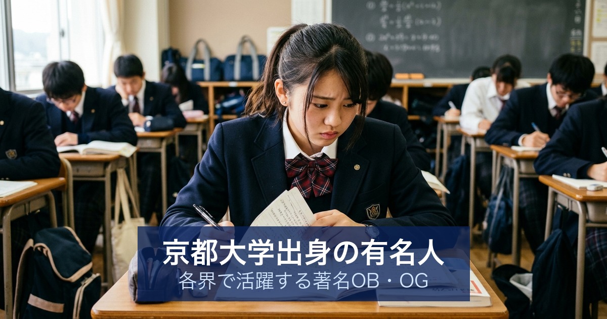 京都大学出身の有名人｜各界で活躍する著名OB・OG