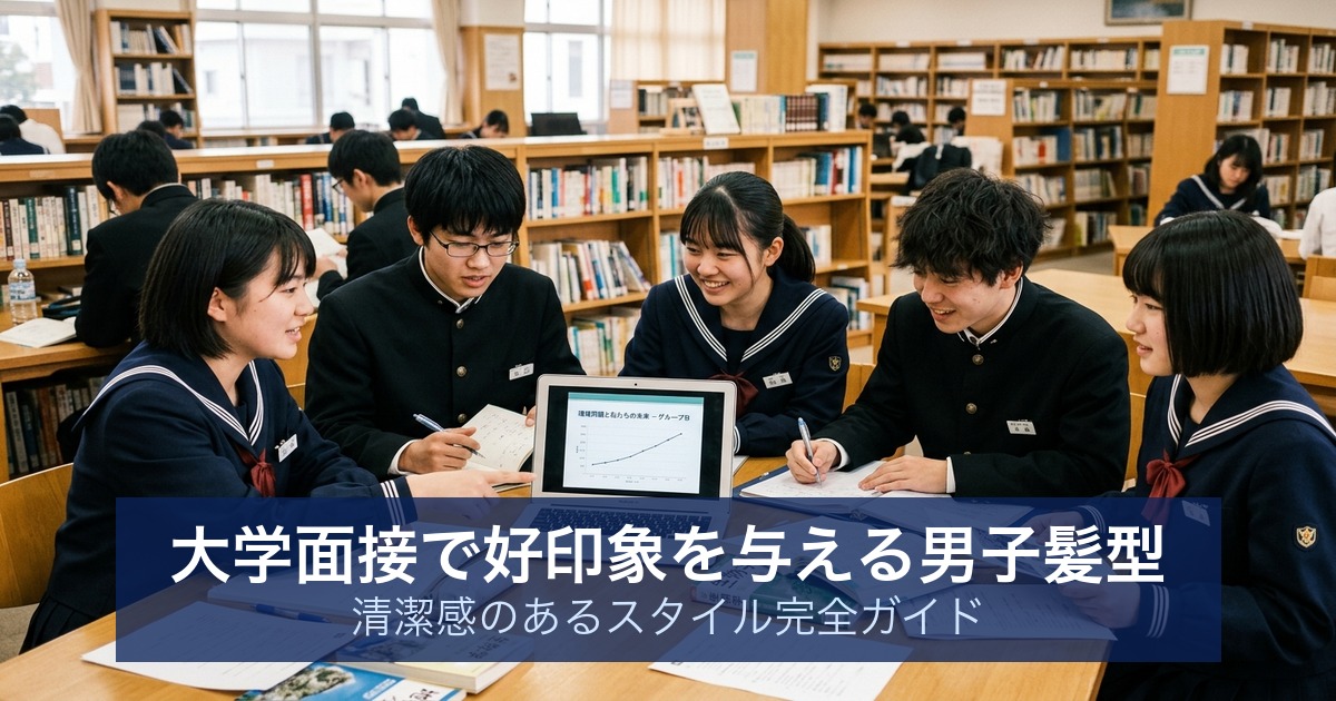 大学面接で好印象を与える男子髪型|清潔感のあるスタイル完全ガイド