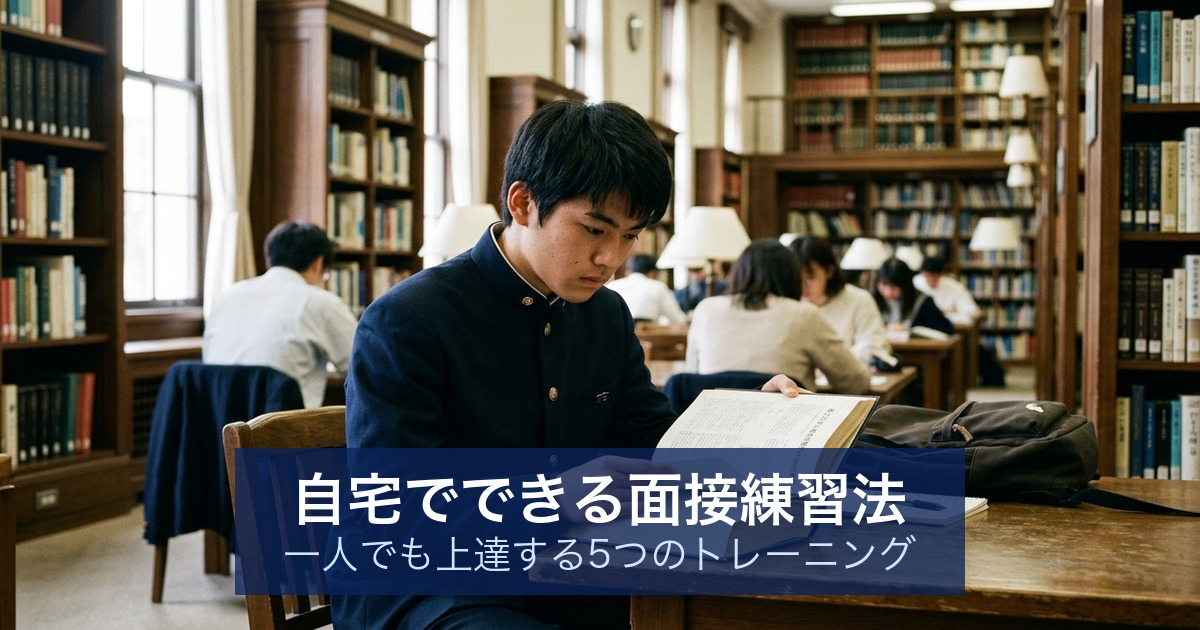 自宅でできる面接練習法｜一人でも上達する5つのトレーニング