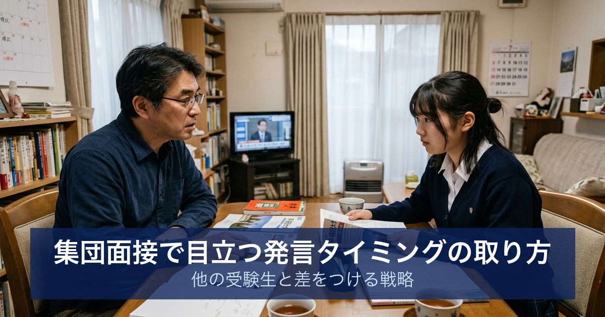 集団面接で目立つ発言タイミングの取り方｜他の受験生と差をつける戦略
