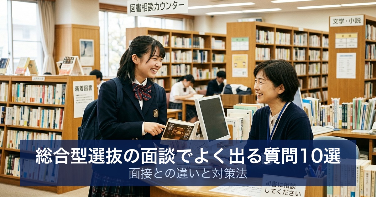 総合型選抜の面談でよく出る質問10選｜面接との違いと対策法