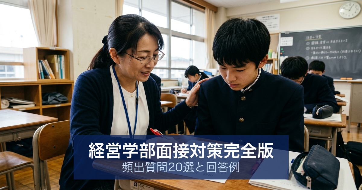 経営学部面接対策完全版|頻出質問20選と回答例