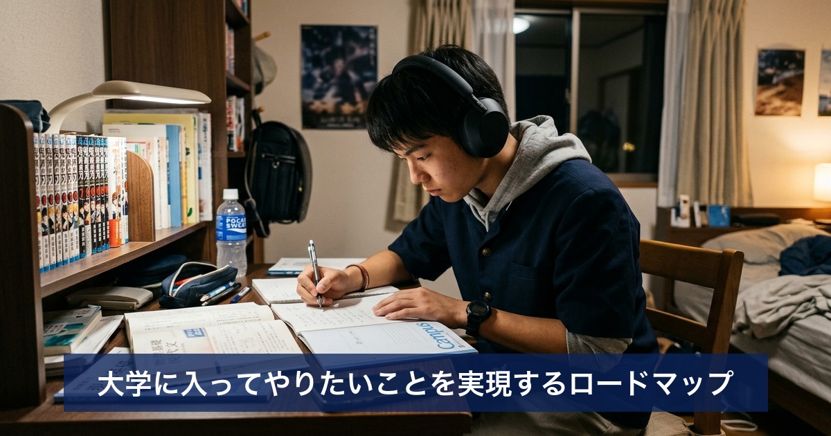 大学に入ってやりたいことを実現するロードマップ