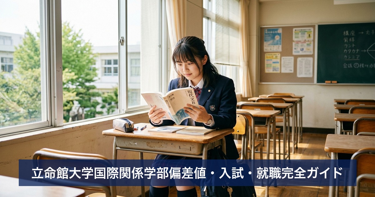 立命館大学国際関係学部偏差値・入試・就職完全ガイド