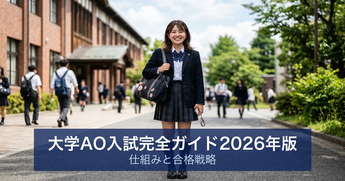 大学AO入試完全ガイド2026年版｜仕組みと合格戦略