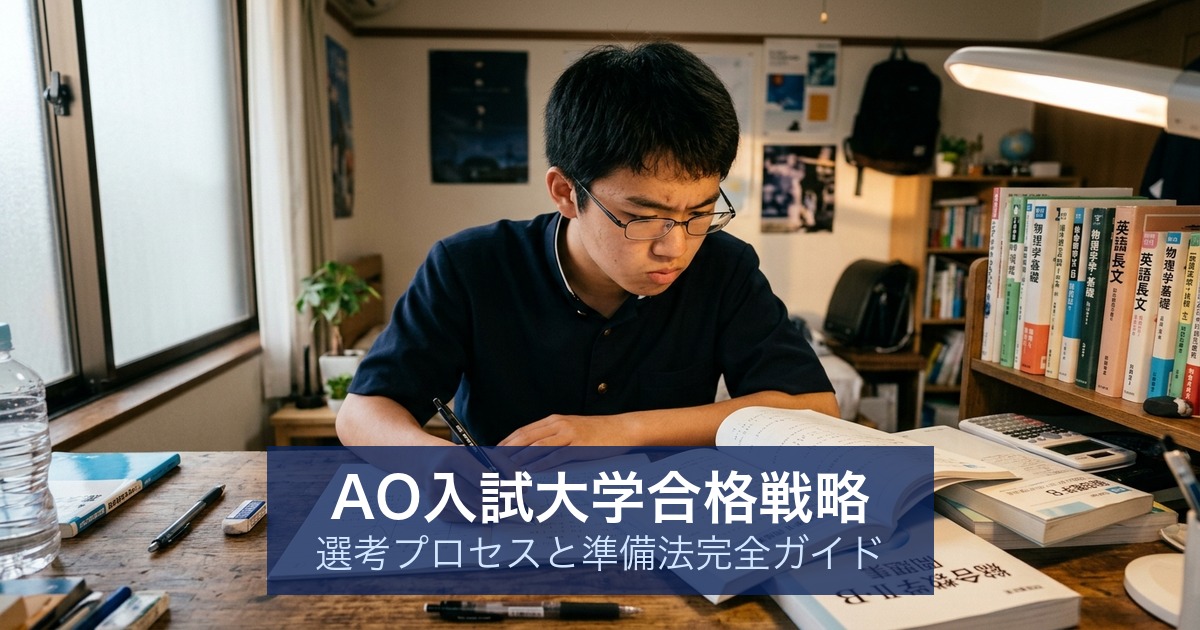 AO入試大学合格戦略｜選考プロセスと準備法完全ガイド
