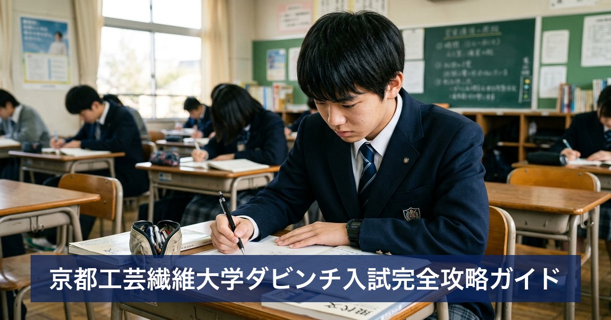 京都工芸繊維大学ダビンチ入試完全攻略ガイド