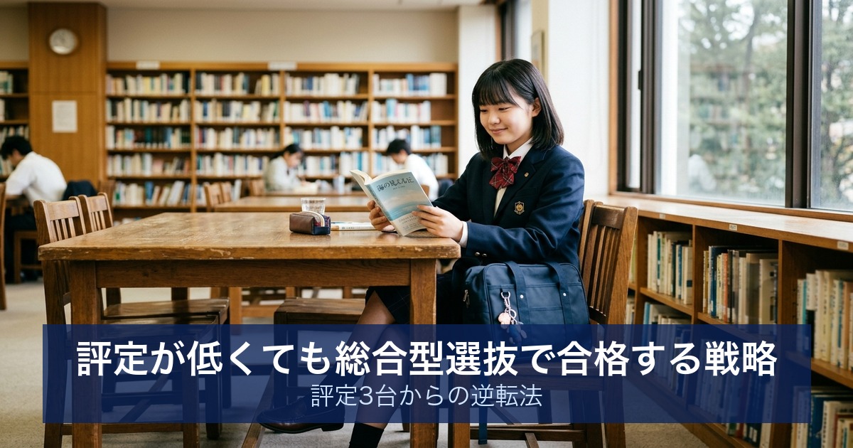 評定が低くても総合型選抜で合格する戦略｜評定3台からの逆転法