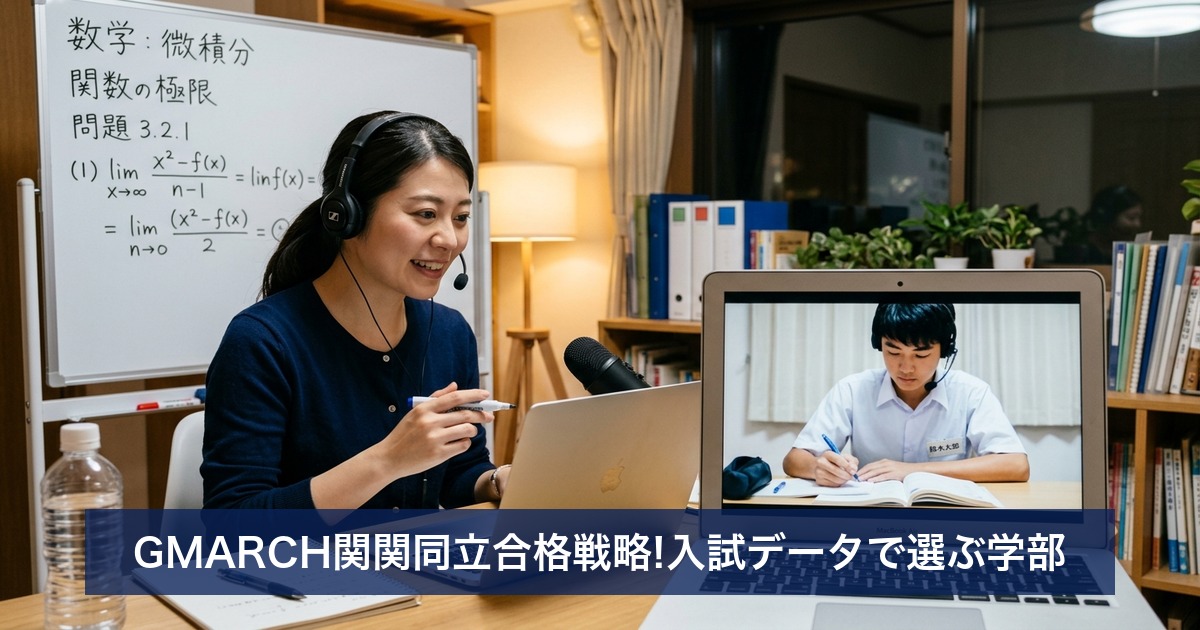 GMARCH関関同立合格戦略!入試データで選ぶ学部