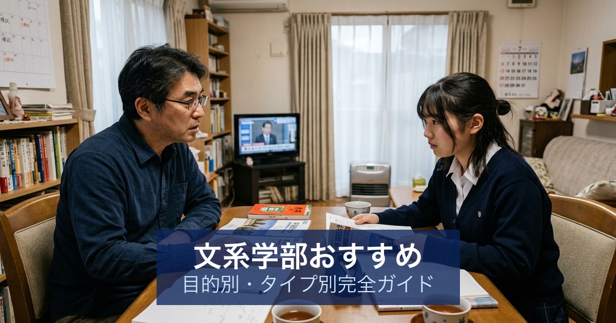 文系学部おすすめ｜目的別・タイプ別完全ガイド