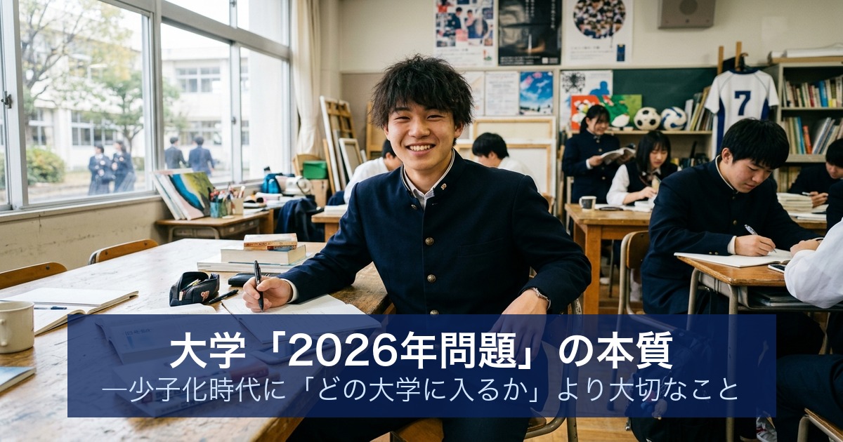 大学「2026年問題」の本質 ―少子化時代に「どの大学に入るか」より大切なこと