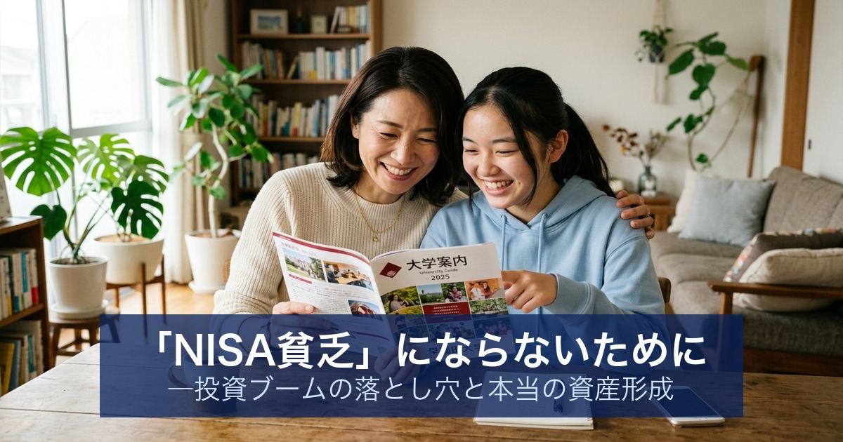 「NISA貧乏」にならないために ―投資ブームの落とし穴と本当の資産形成