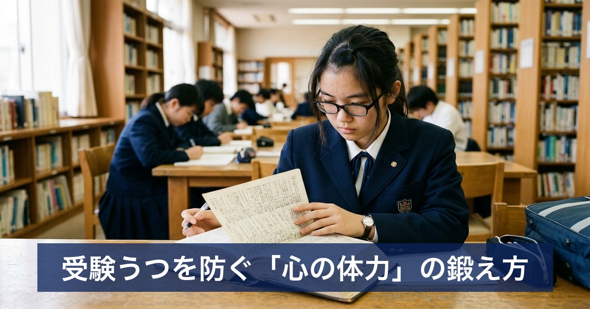 受験うつを防ぐ「心の体力」の鍛え方