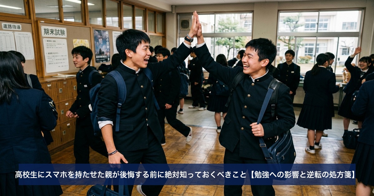 高校生にスマホを持たせた親が後悔する前に絶対知っておくべきこと【勉強への影響と逆転の処方箋】