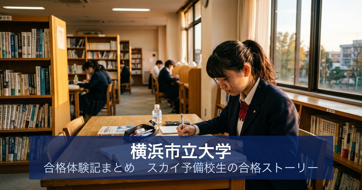 横浜市立大学 合格体験記まとめ｜スカイ予備校生の合格ストーリー