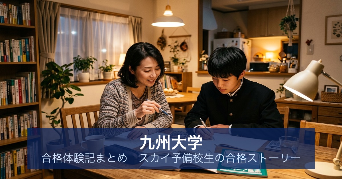 九州大学 合格体験記まとめ｜スカイ予備校生の合格ストーリー