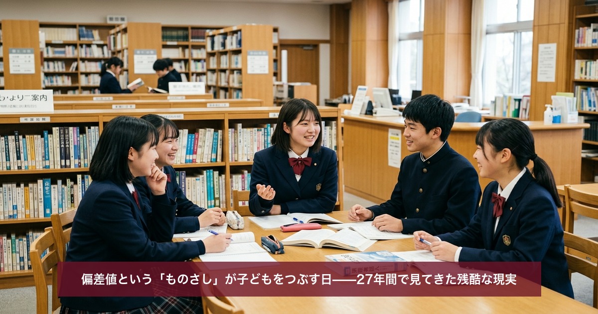偏差値という「ものさし」が子どもをつぶす日——27年間で見てきた残酷な現実