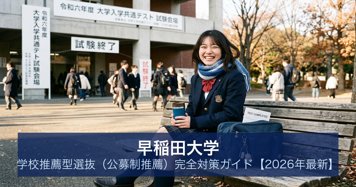 早稲田大学 学校推薦型選抜（公募制推薦）完全対策ガイド【2026年最新】