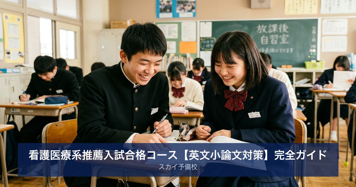 看護医療系推薦入試合格コース【英文小論文対策】完全ガイド｜スカイ
