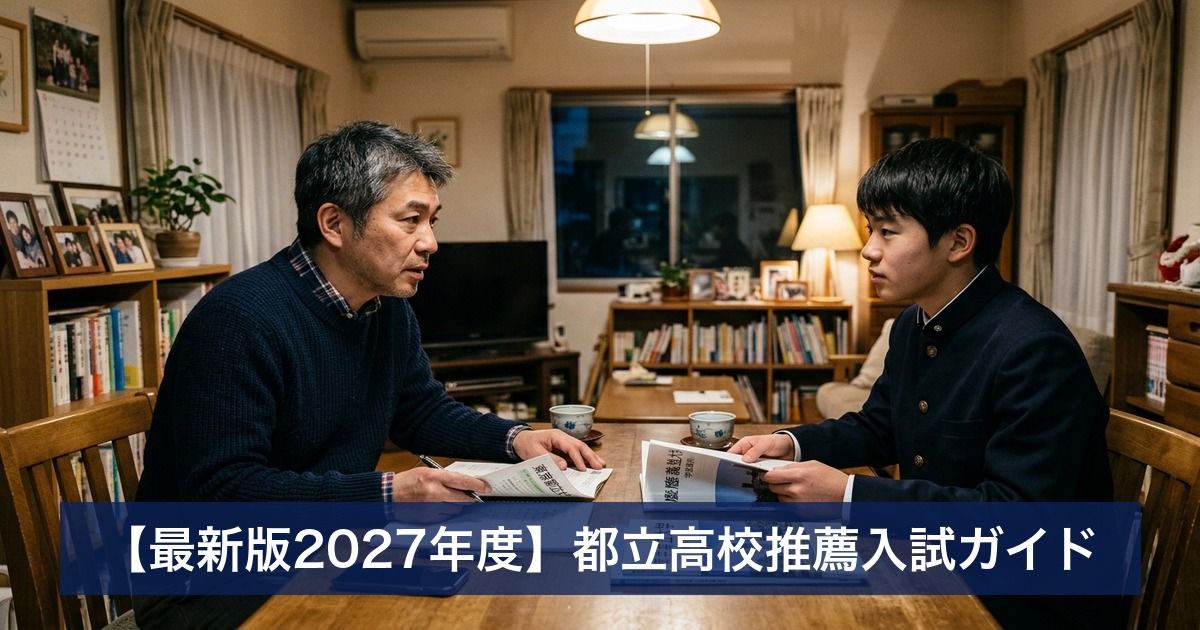 【最新版2027年度】都立高校推薦入試ガイド