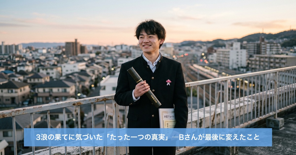 3浪の果てに気づいた「たった一つの真実」―Bさんが最後に変えたこと