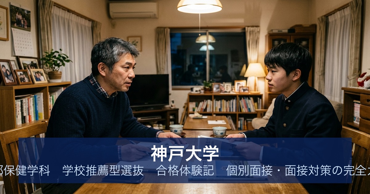 神戸大学 医学部保健学科 学校推薦型選抜 合格体験記｜個別面接・面接対策の完全ガイド